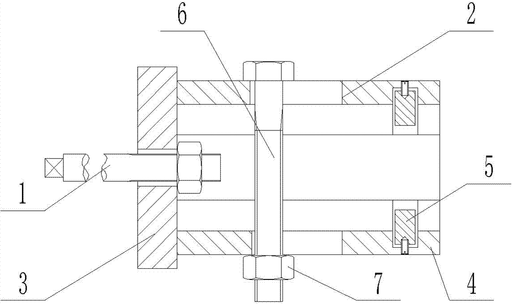 Tool for demounting brake pads of lathe