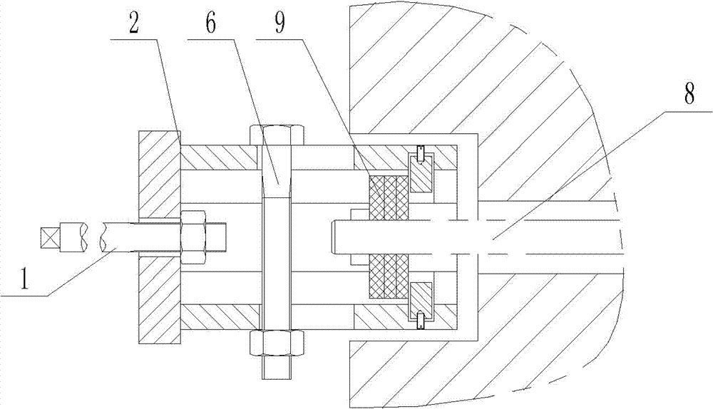 Tool for demounting brake pads of lathe