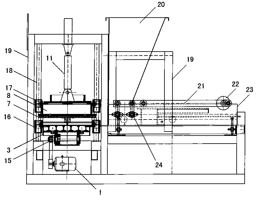 Efficient concrete spacer block machine