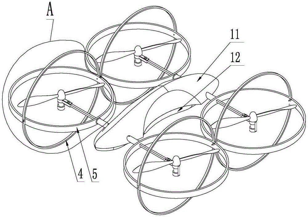 Parallel-shaft quad-rotor aircraft with rotatable aircraft arm shafts