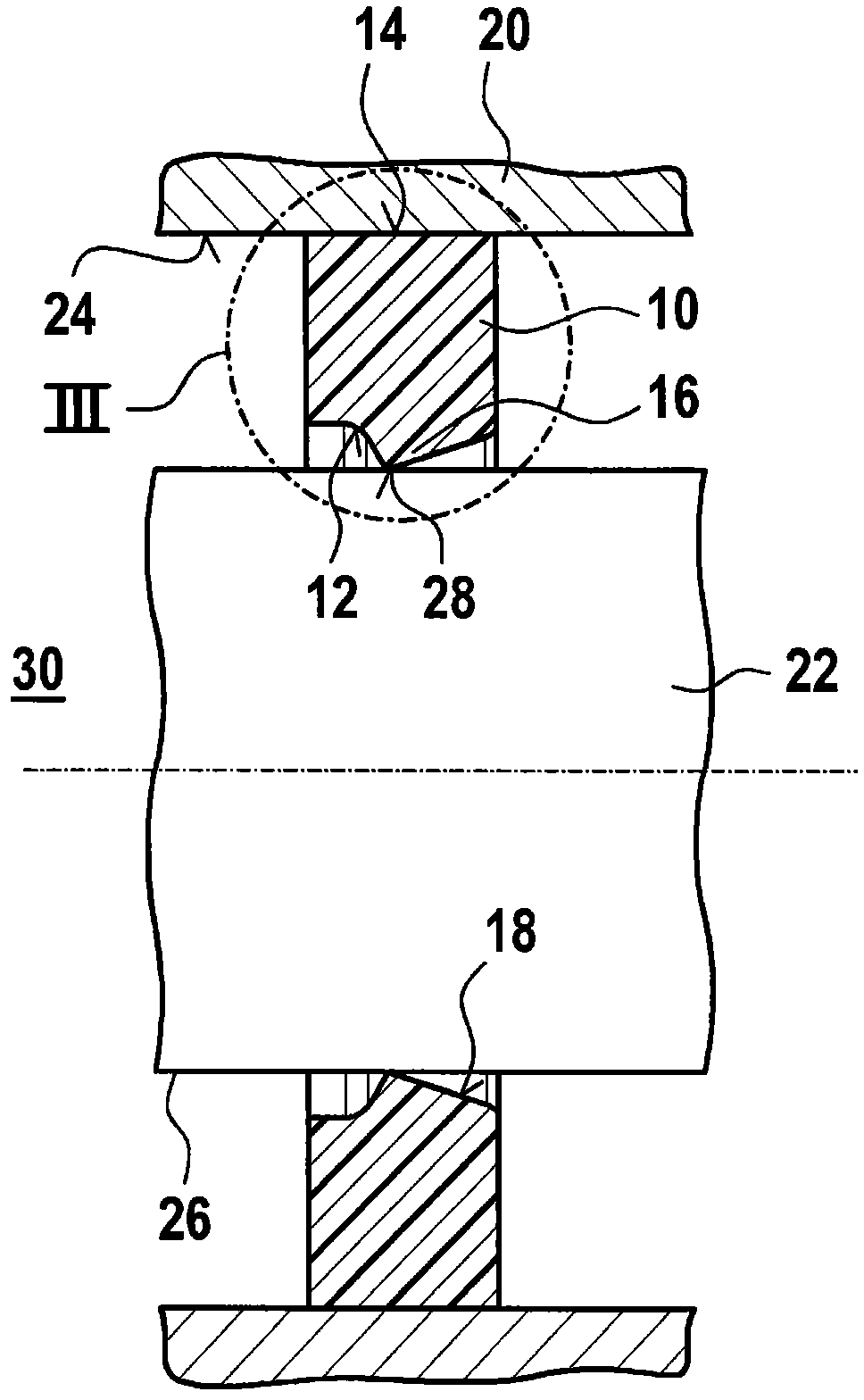 Sealing ring, in particular for a hydraulic piston pump