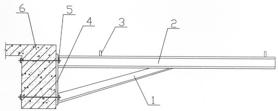 Wall-mounted cantilever scaffold