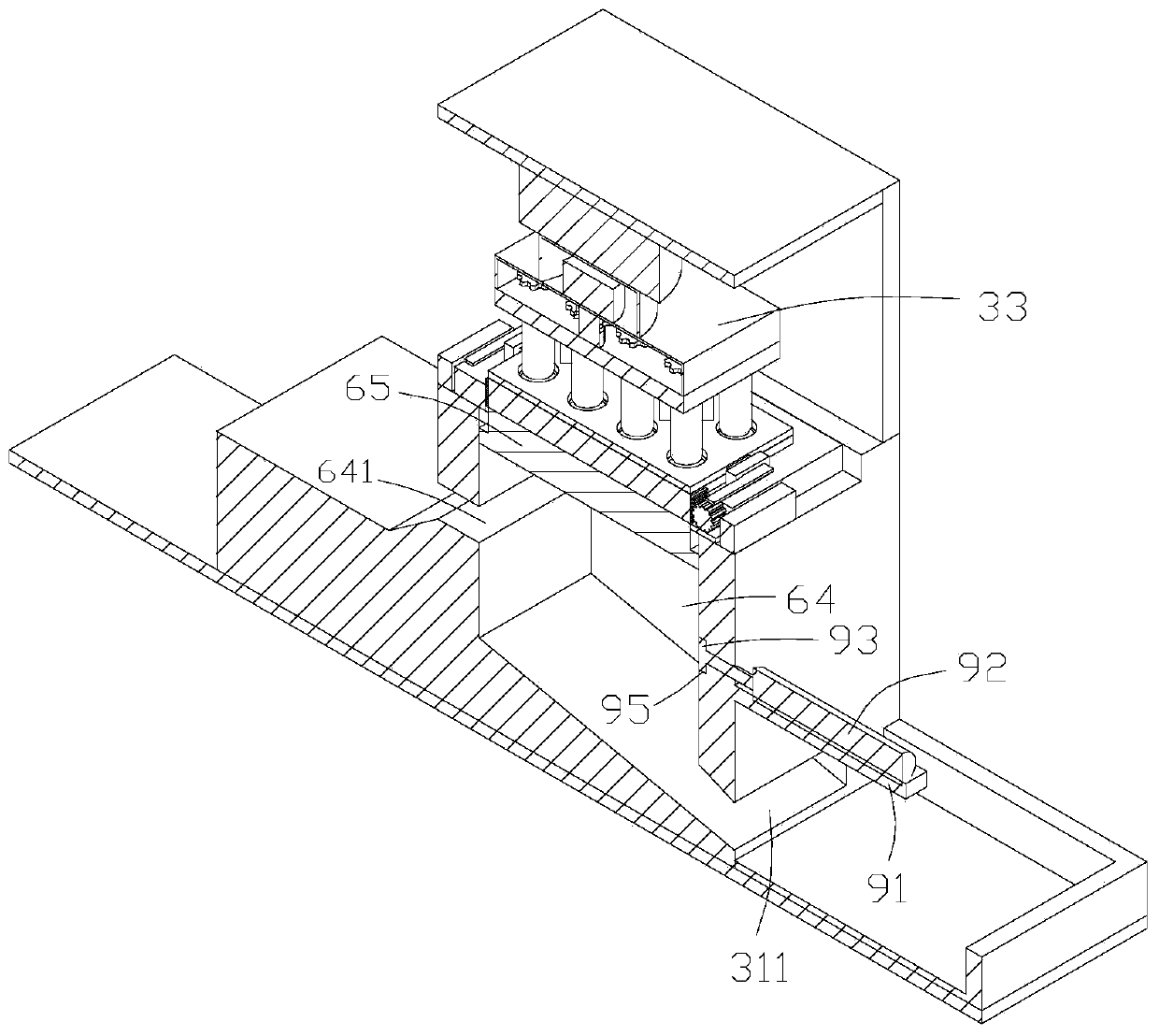 Production process for intelligent automatic preparation of environment-friendly rubber for vehicles