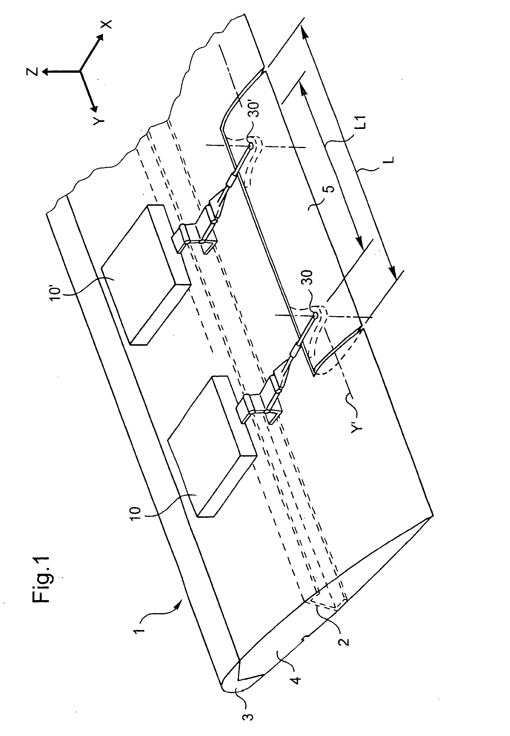 Rotorcraft blade provided with a flap tiltable with the help of at least one main ball joint having a first pin that is secured to said blade