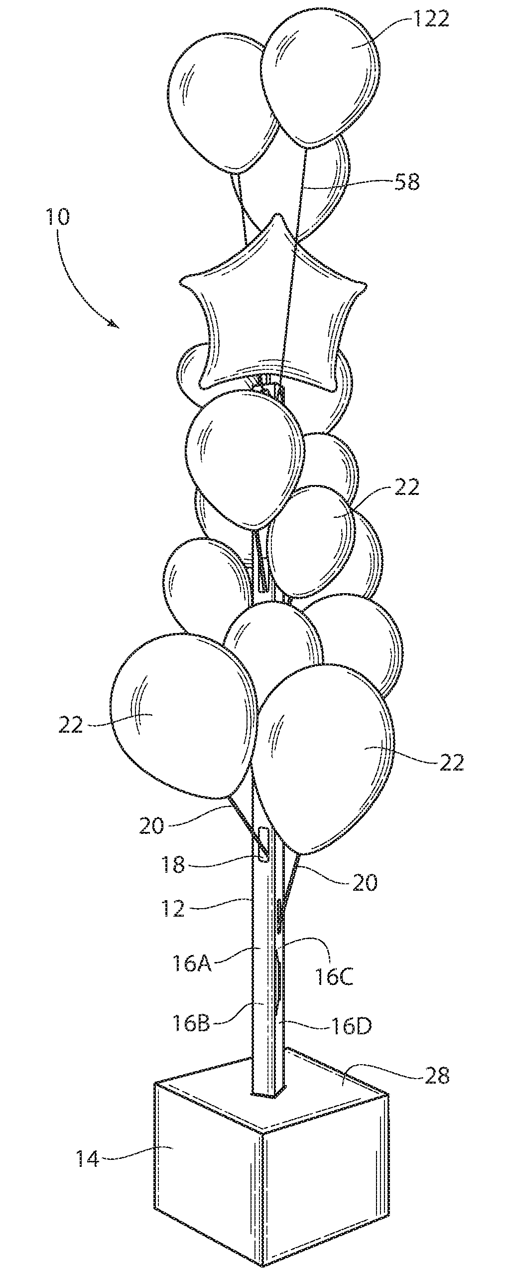 Balloon display structure