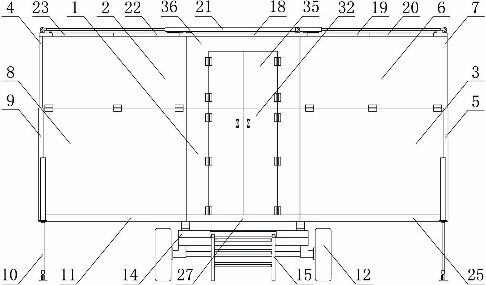 Area-increasing-type retractable motor home