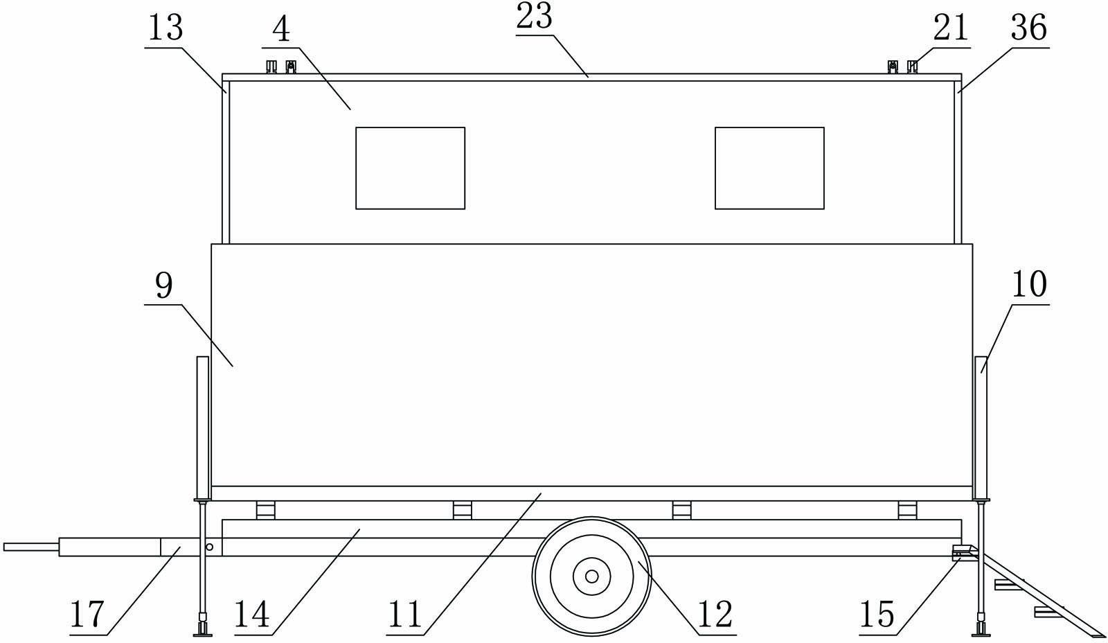 Area-increasing-type retractable motor home