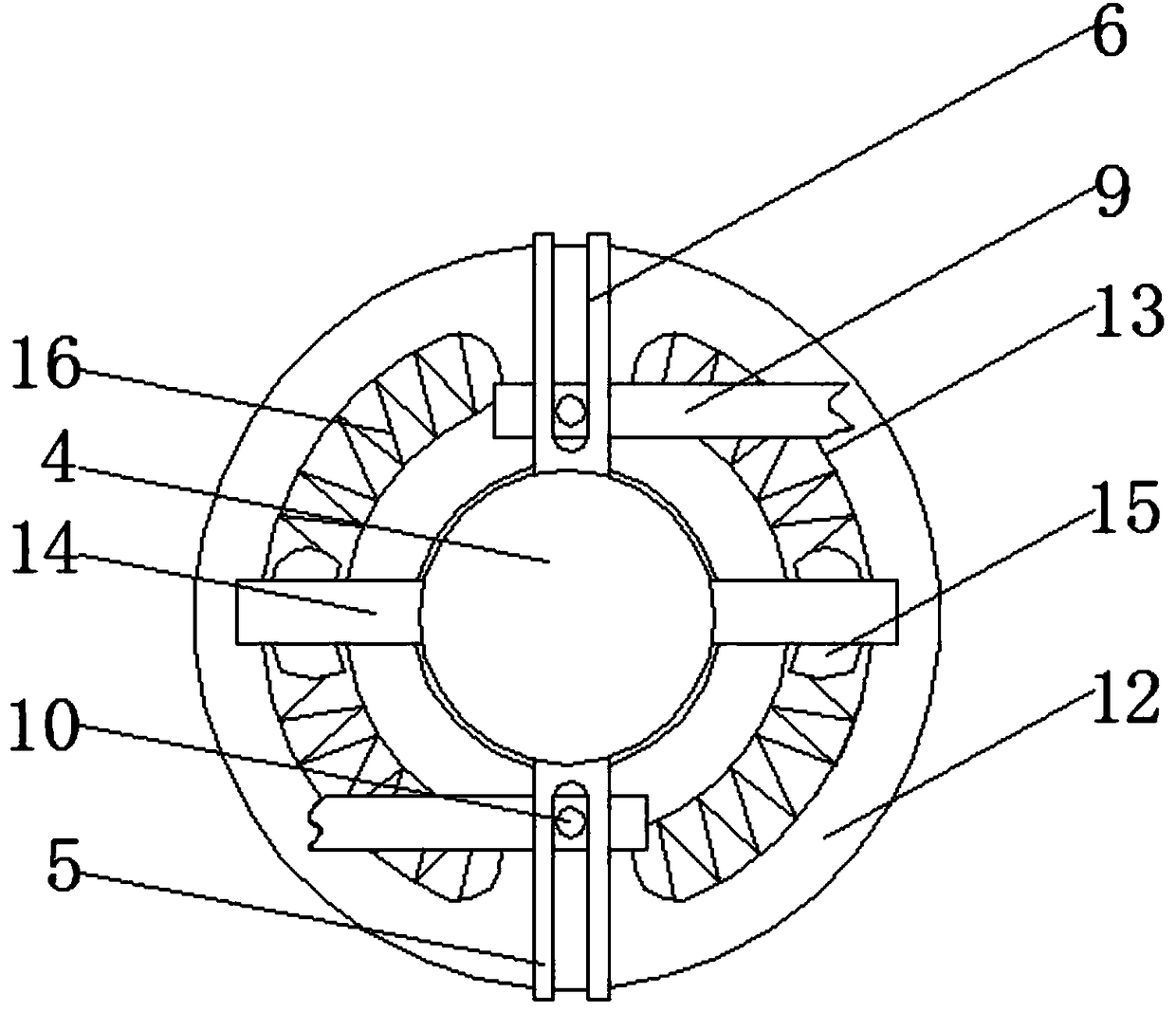 Goods sorting device for logistics