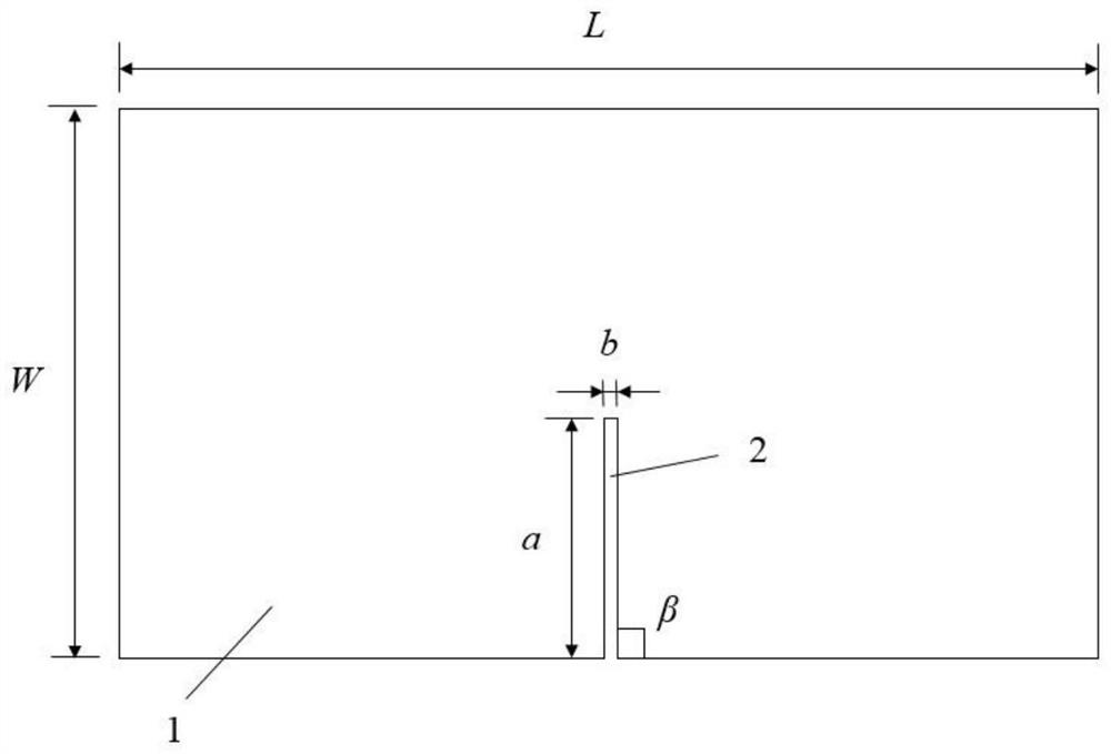 Method for testing composite fracture toughness of rock based on asymmetric three-point bending loading of ndb specimens