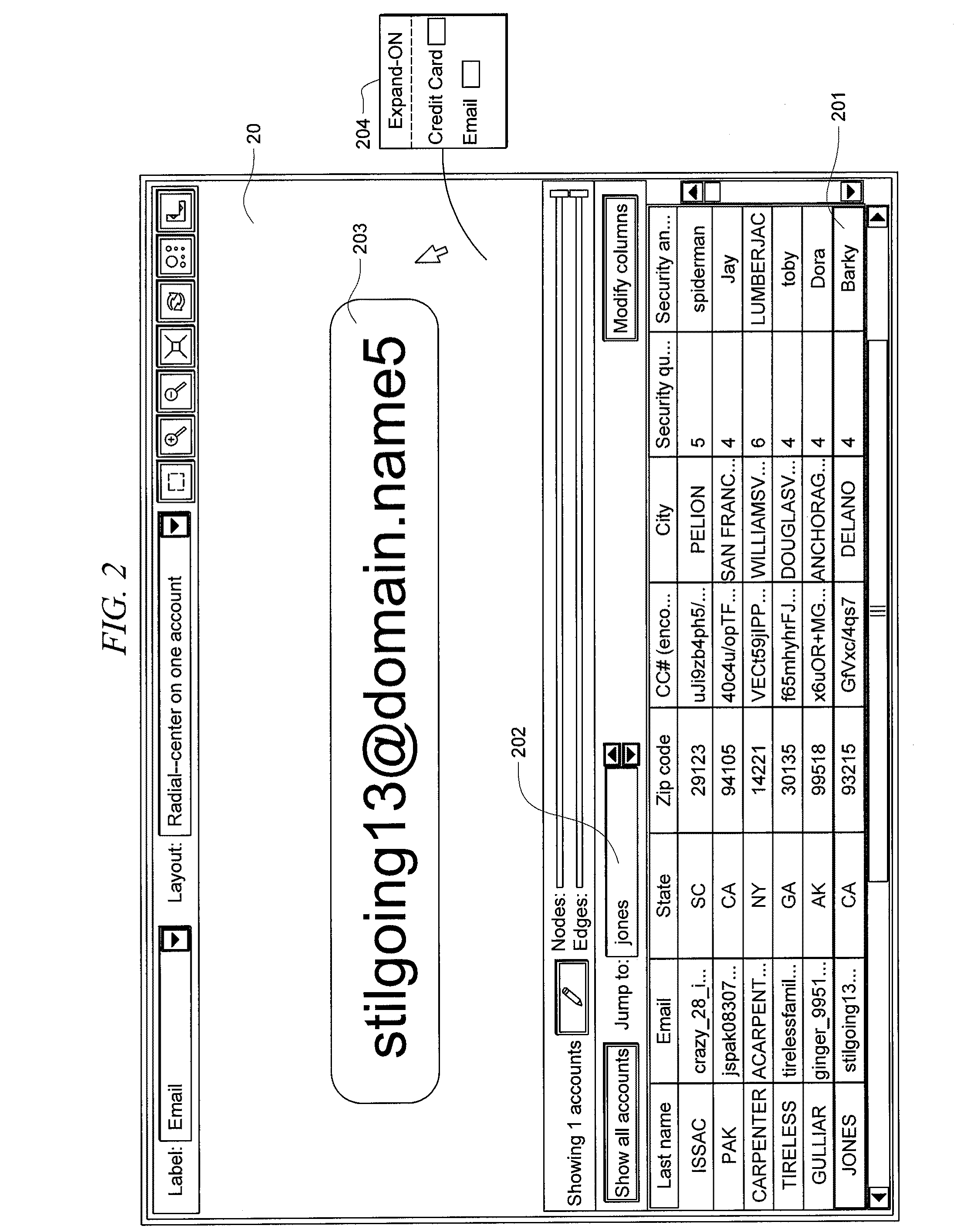 Systems and methods for fraud detection via interactive link analysis