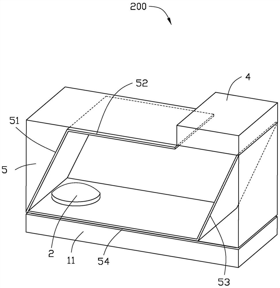 Structured light projection device