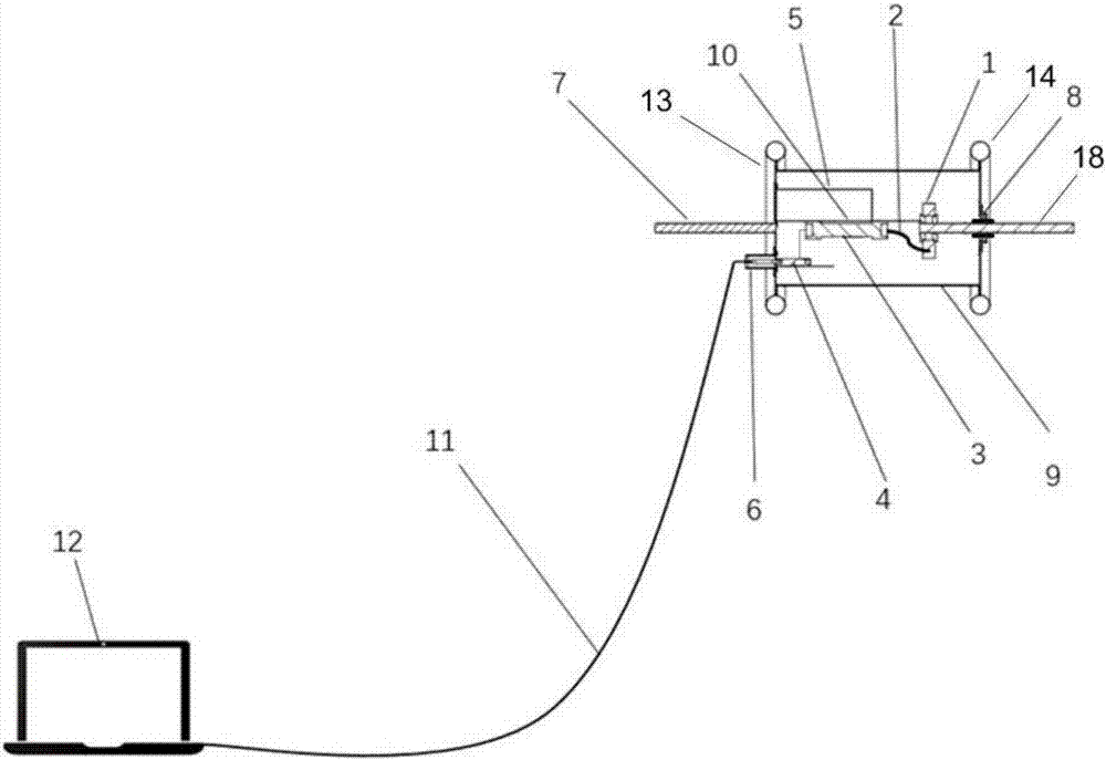 Power frequency test transformer high-voltage winding head-end current monitoring device and method