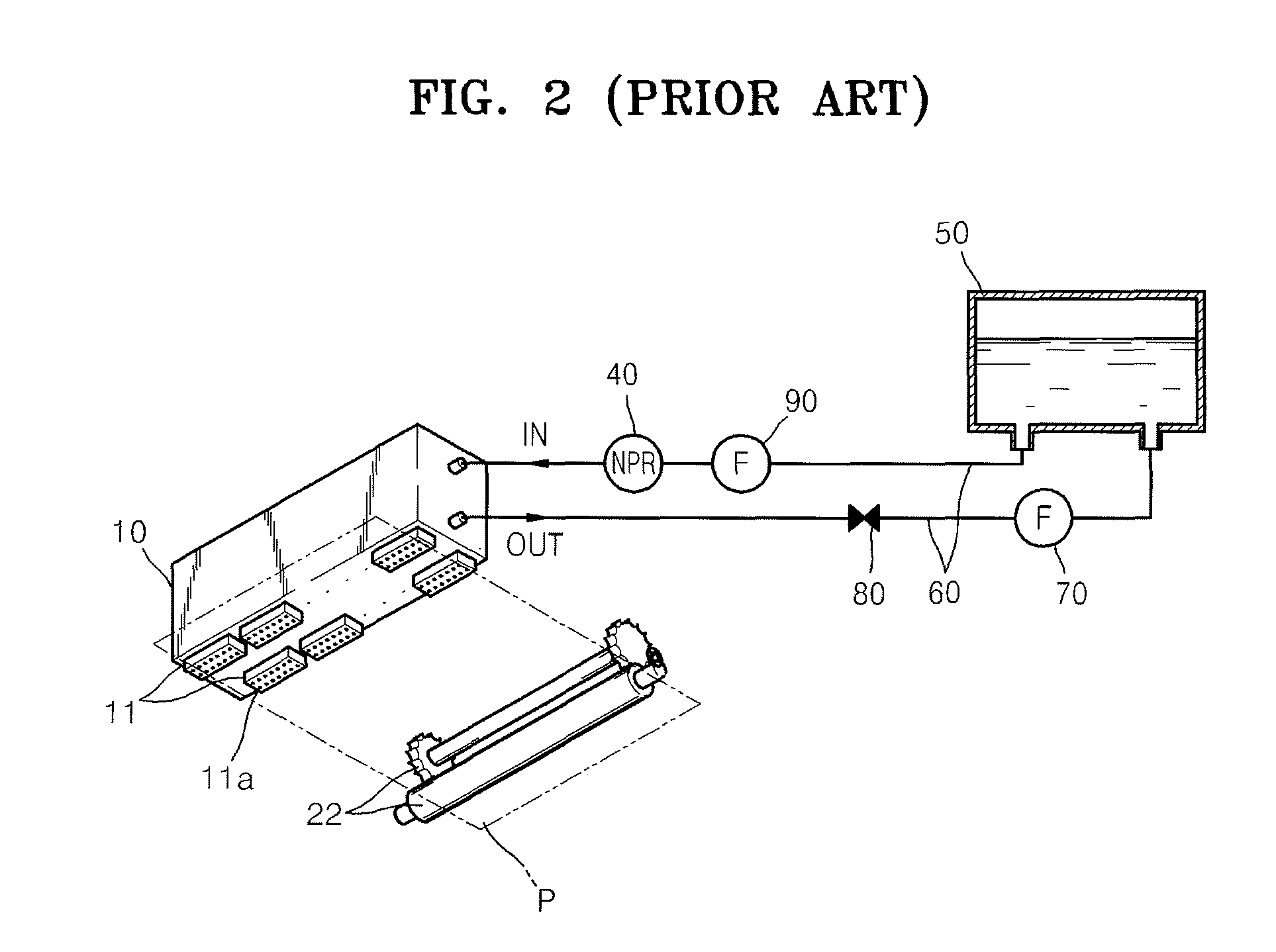 Bubble removing apparatus for inkjet printer and method of removing air bubbles using the same