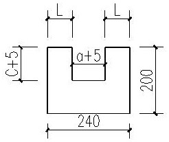 Prefabricated block for switch box and socket box of infilled wall masonry