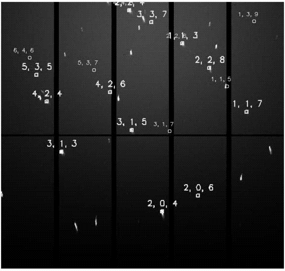 Scanning Laue diffraction spectrum analysis method based on peak-to-peak included angle comparison