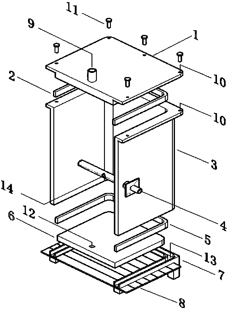 Three-dimensional visual multifunctional grouting test model device