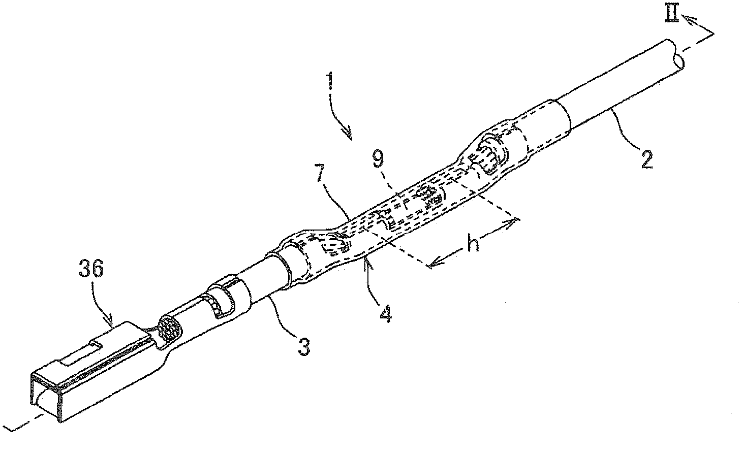 Electric cable connection terminal and wire harness having the electric cable connection terminal