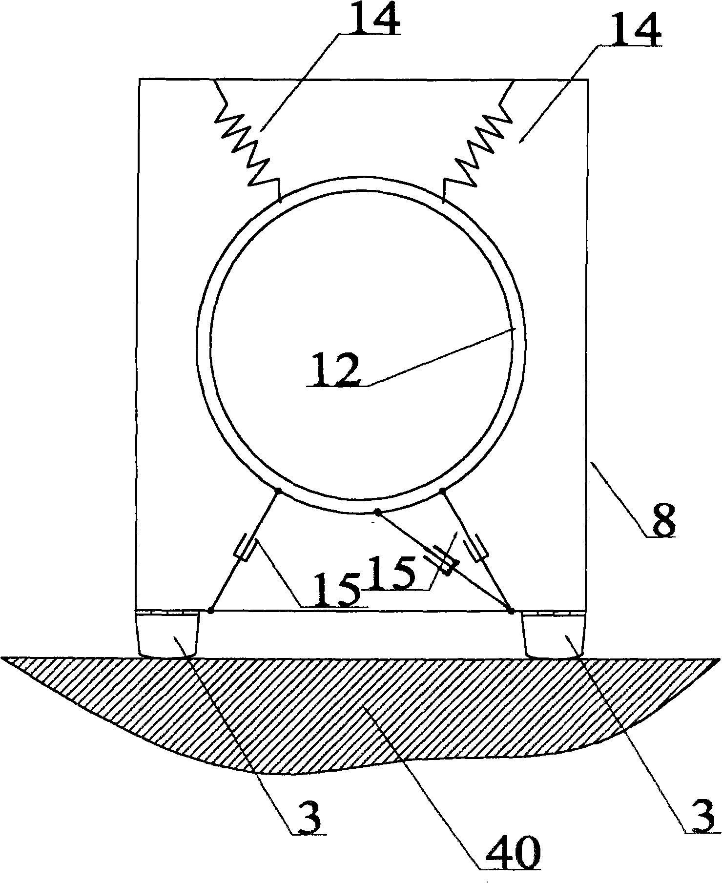 Barrel roll laundry machine wide band elastic granule damper