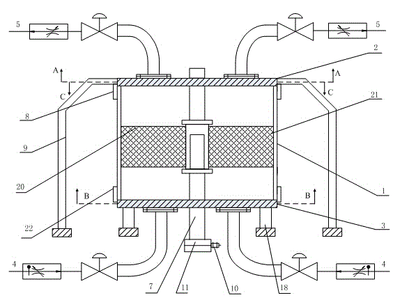 Device and method for online regenerating low-temperature denitration catalyst by rotary fixed bed