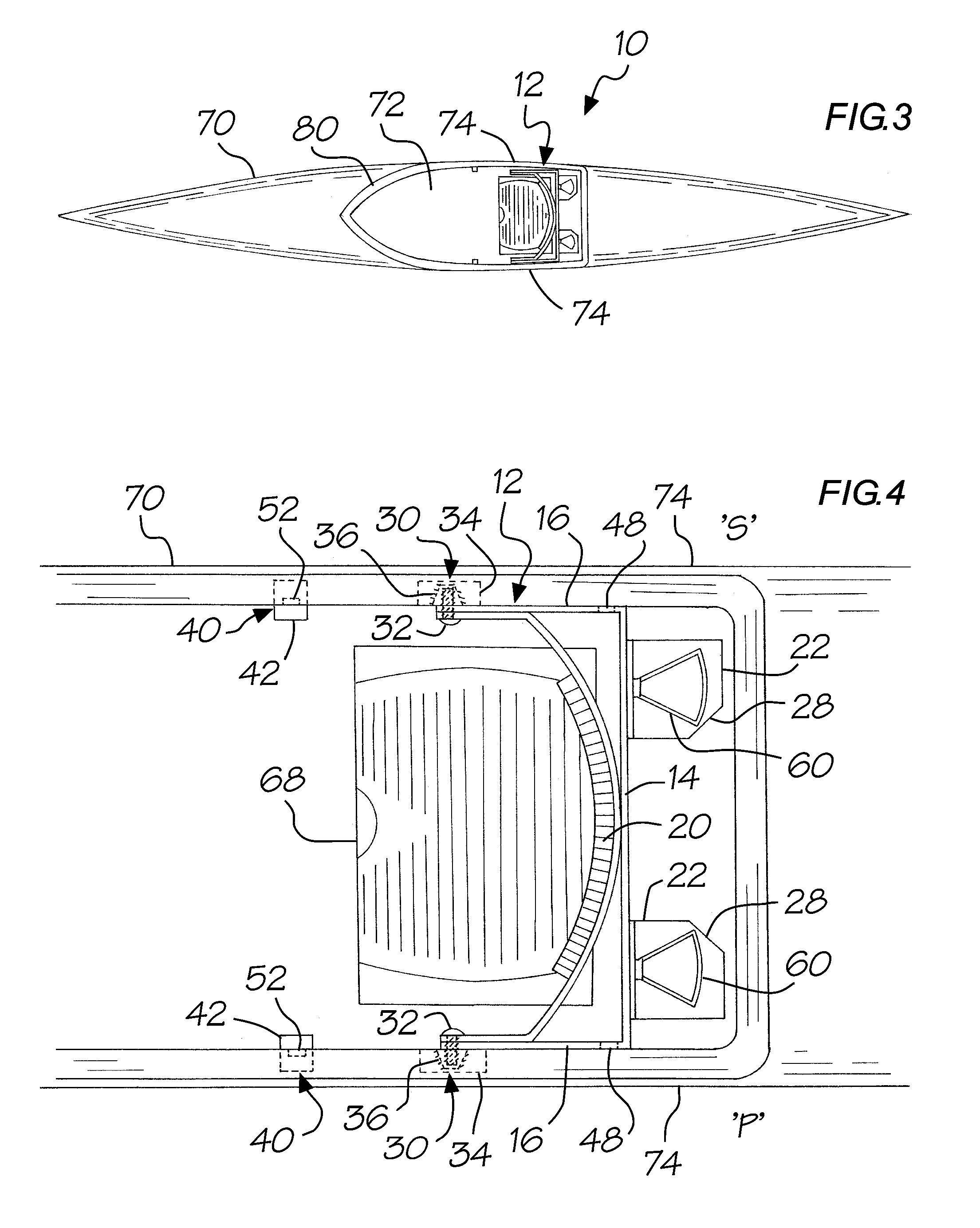 Kayak portaging device