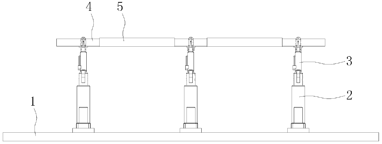 Testing device for oil-gas suspension bracket