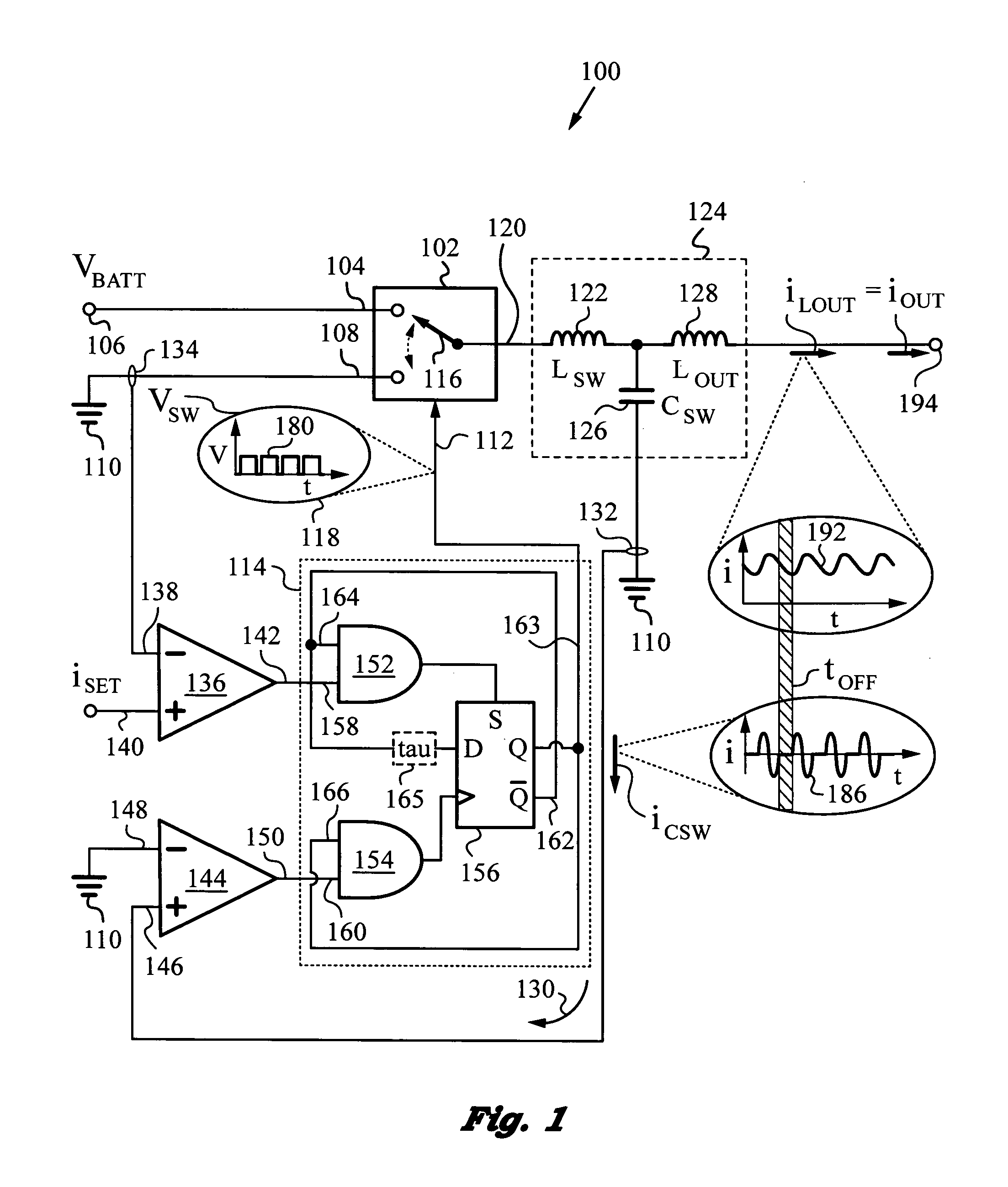 Low-noise, high bandwidth quasi-resonant mode switching power supply