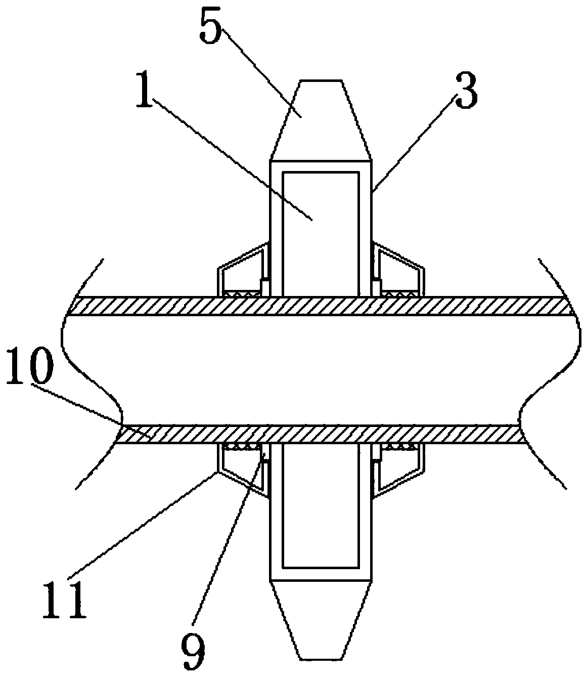 Anti-corrosion car gear with shock resisting structure