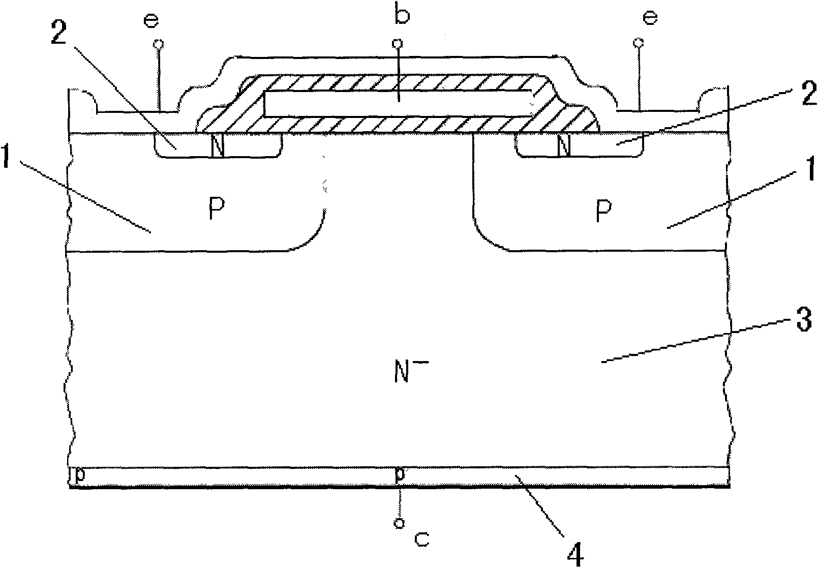 Technique for manufacturing back of non-through insulated-gate bipolar transistor chip