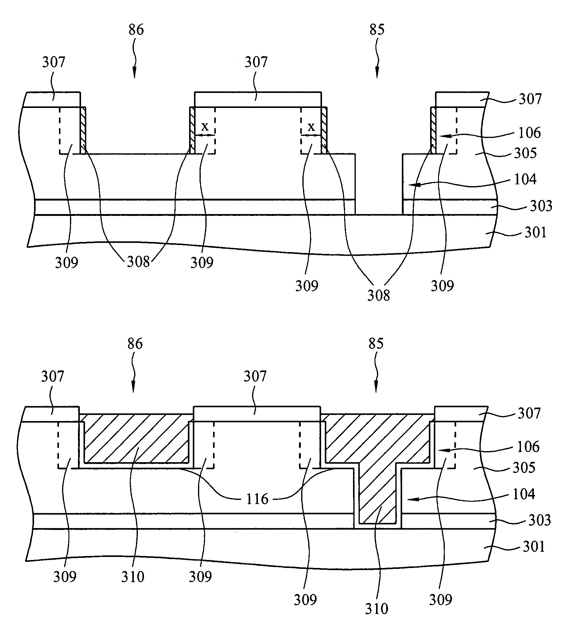 CxHy sacrificial layer for cu/low-k interconnects