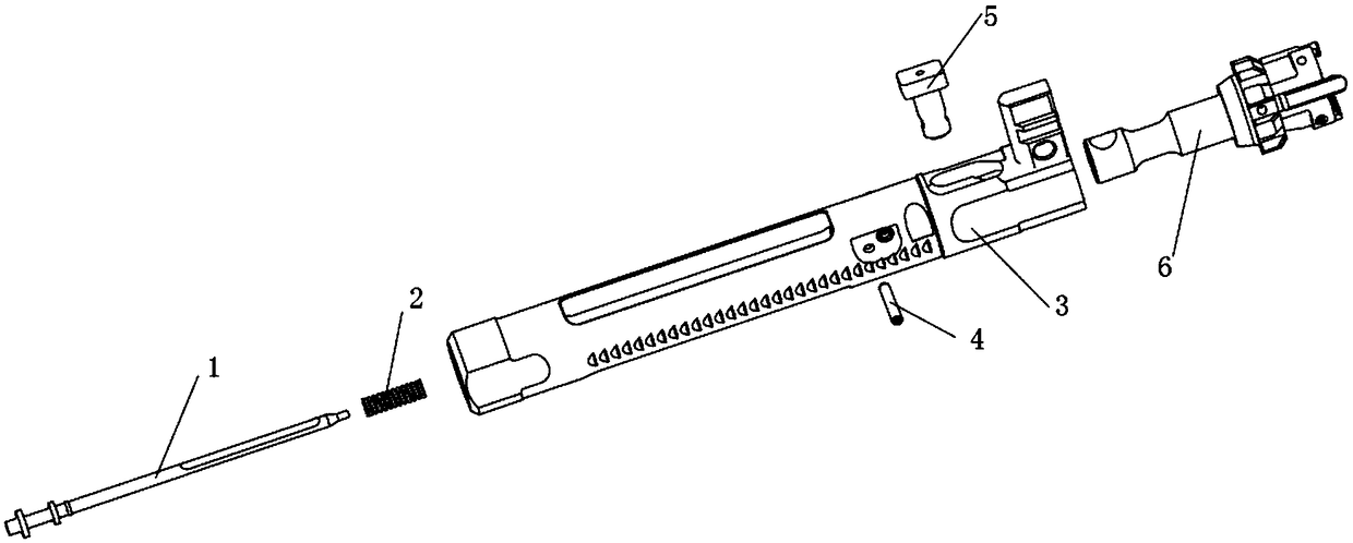 An m16 bolt action structure for a shotgun