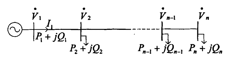 Method for detecting voltage stability based on power transfer path