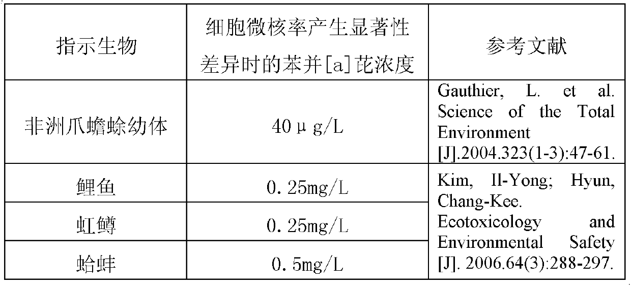 Method for detecting genetic toxicity of organic pollutants in water