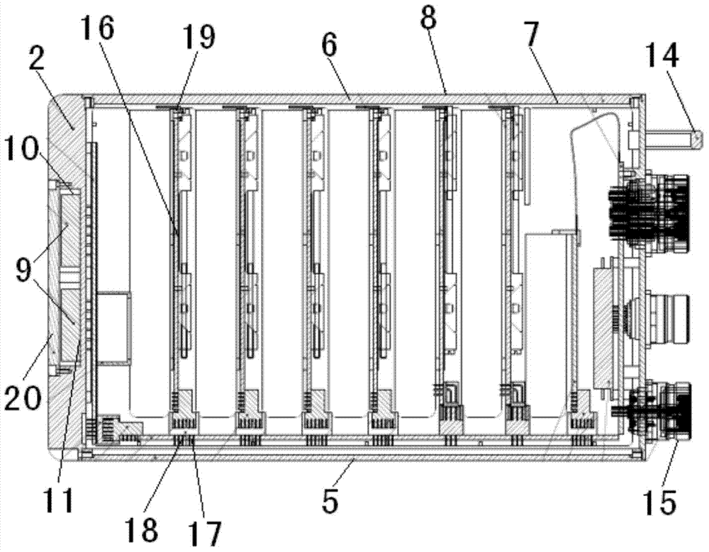 On-board electronic cabinet