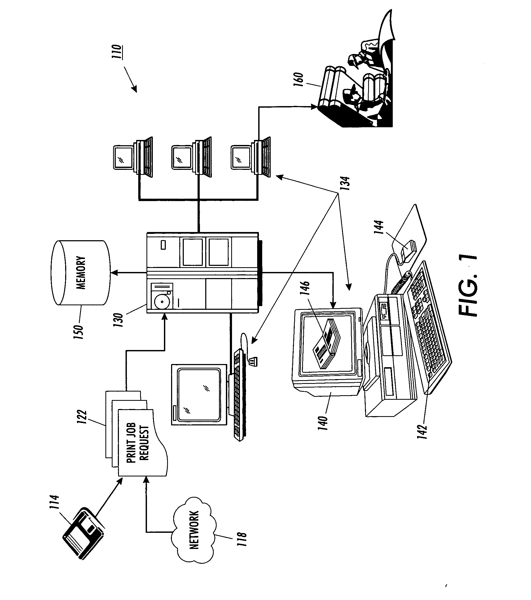 Method and system for print production conflict visualization