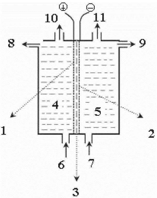 Method for preparing organic acid by electrolyzing organic acid salt on basis of chlor-alkali perfluor ion exchange membrane