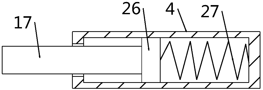 Cam driving based swinging type wooden board painting device for building engineering