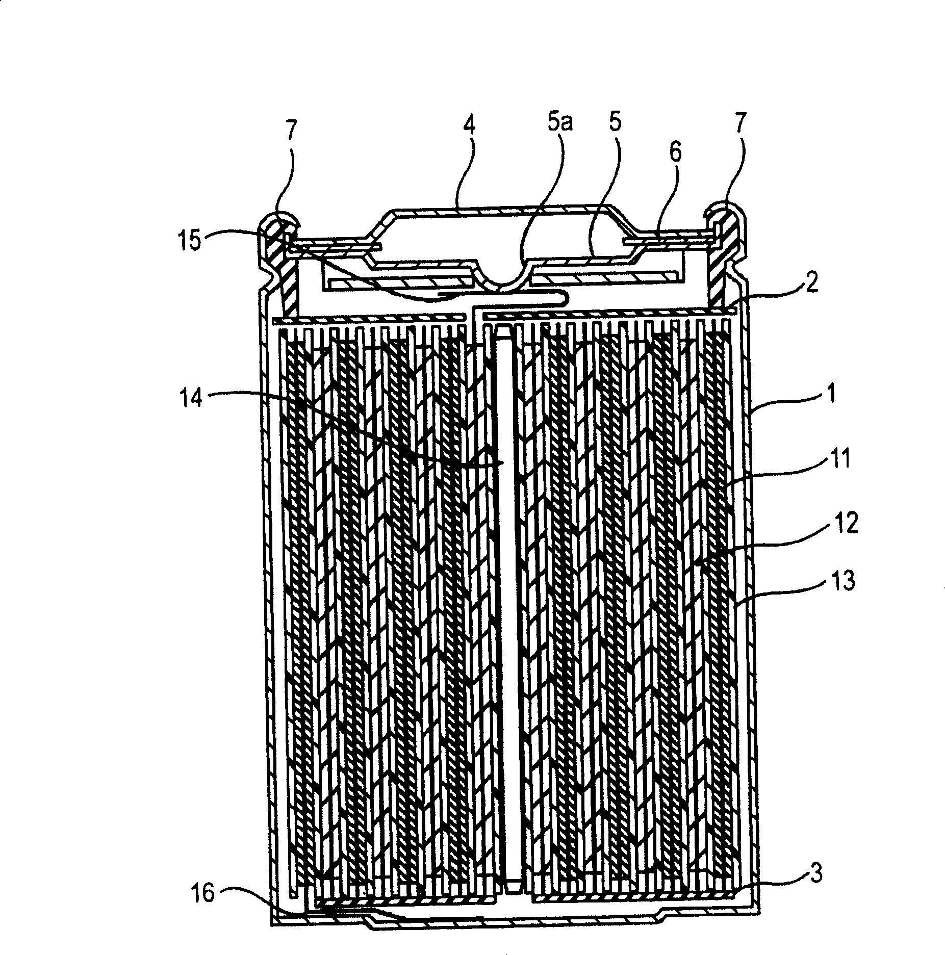 Powder graphite and non-water electrolyte secondary cell