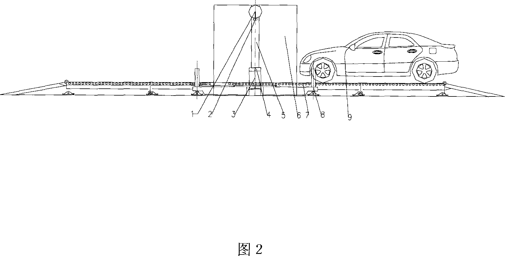 Mobile sedan radiation image detecting system