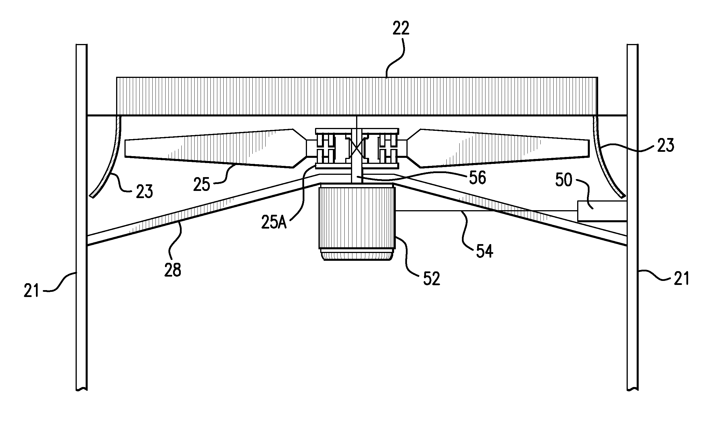 Integrated fan drive system for air-cooled heat exchanger (ACHE)