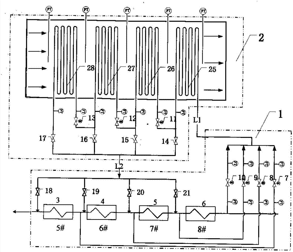 Smoke waste heat utilizing system at tail of power station boiler applicable to operation in variable working condition