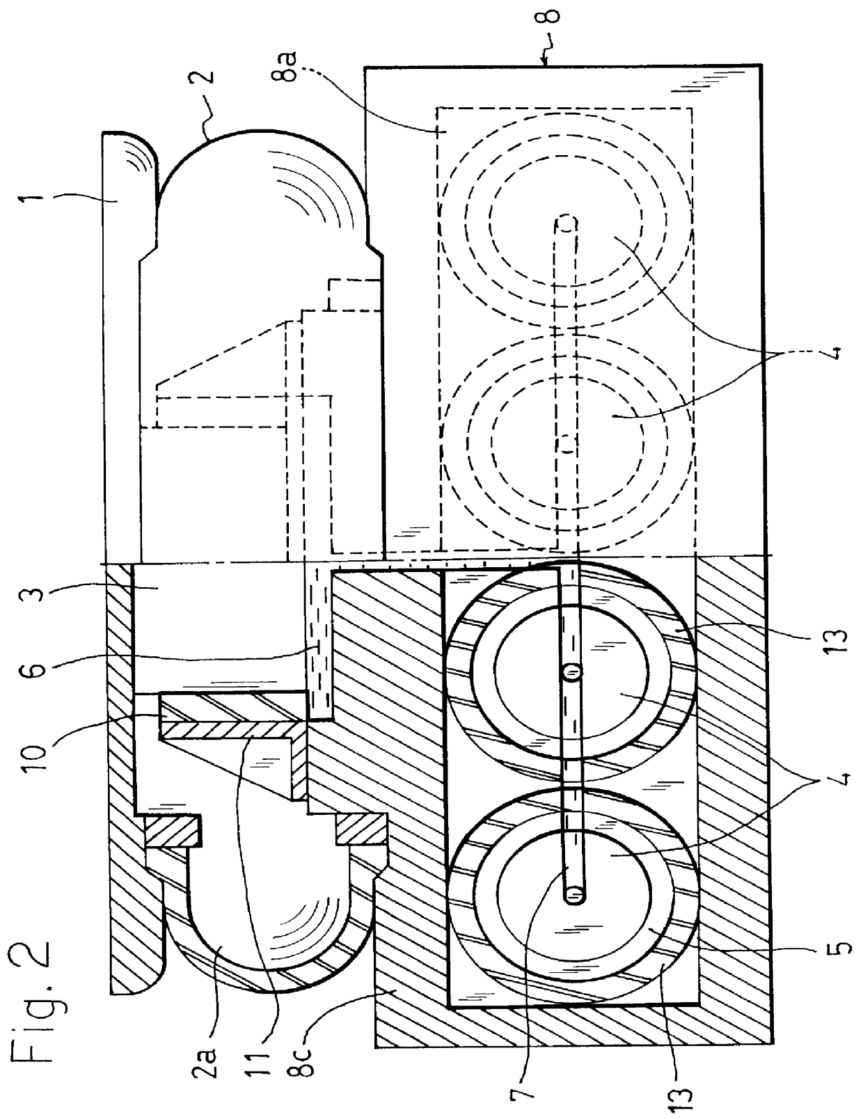 Active vibration-isolating device