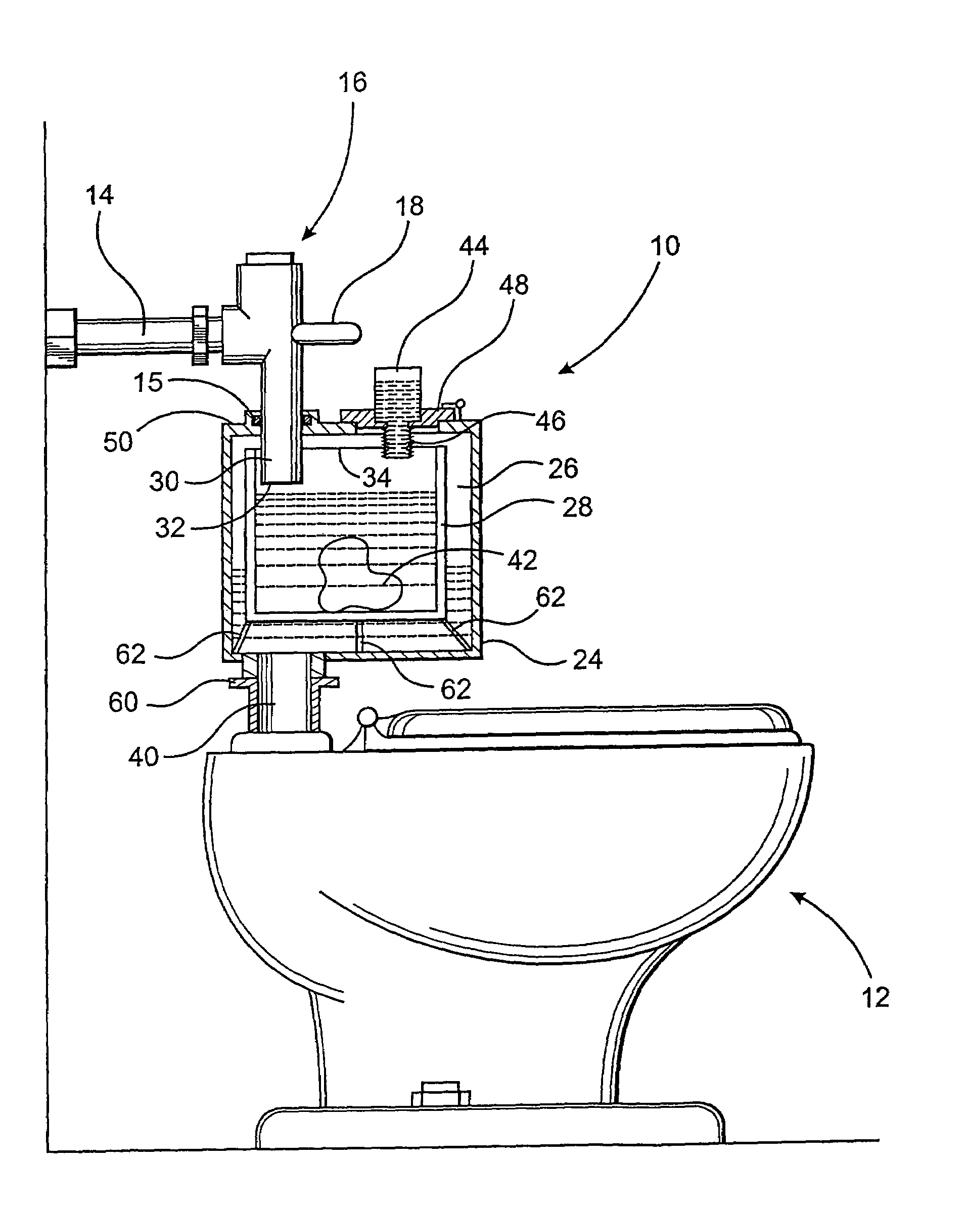 Automatic additive dispensing assembly