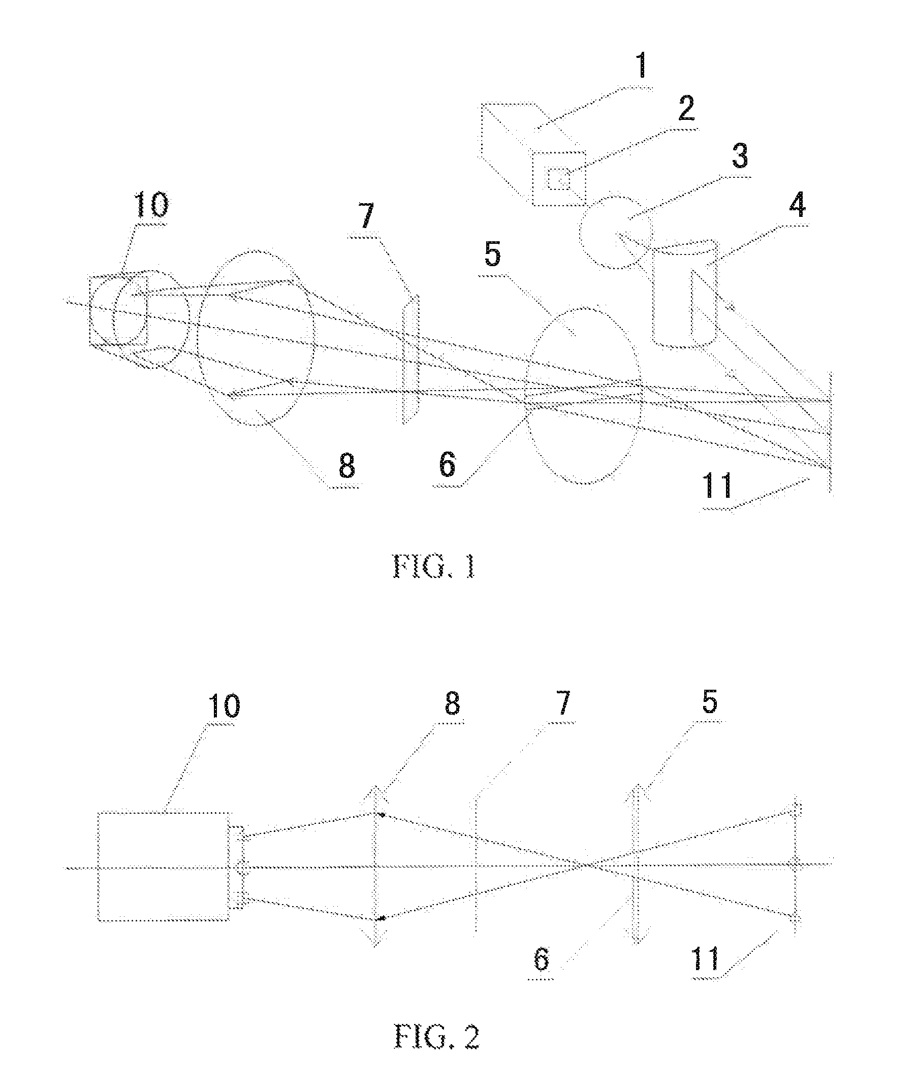 One-dimensional global rainbow measurement device and measurement method