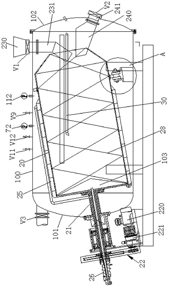 Microwave variable-temperature differential-pressure puffing dryer