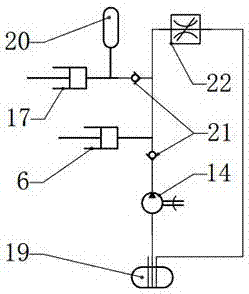 A pipe pig hydraulic control brake device