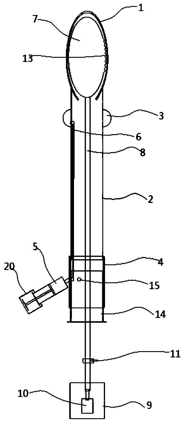 Urinary catheterization device for urological surgery