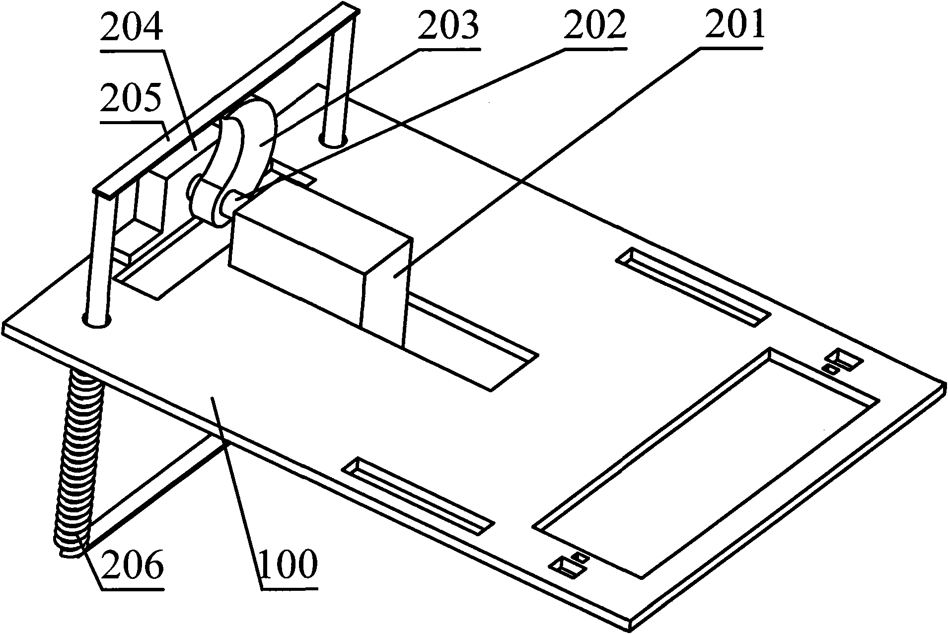 Jumping robot of locust-simulated turning joint lever ejecting mechanism