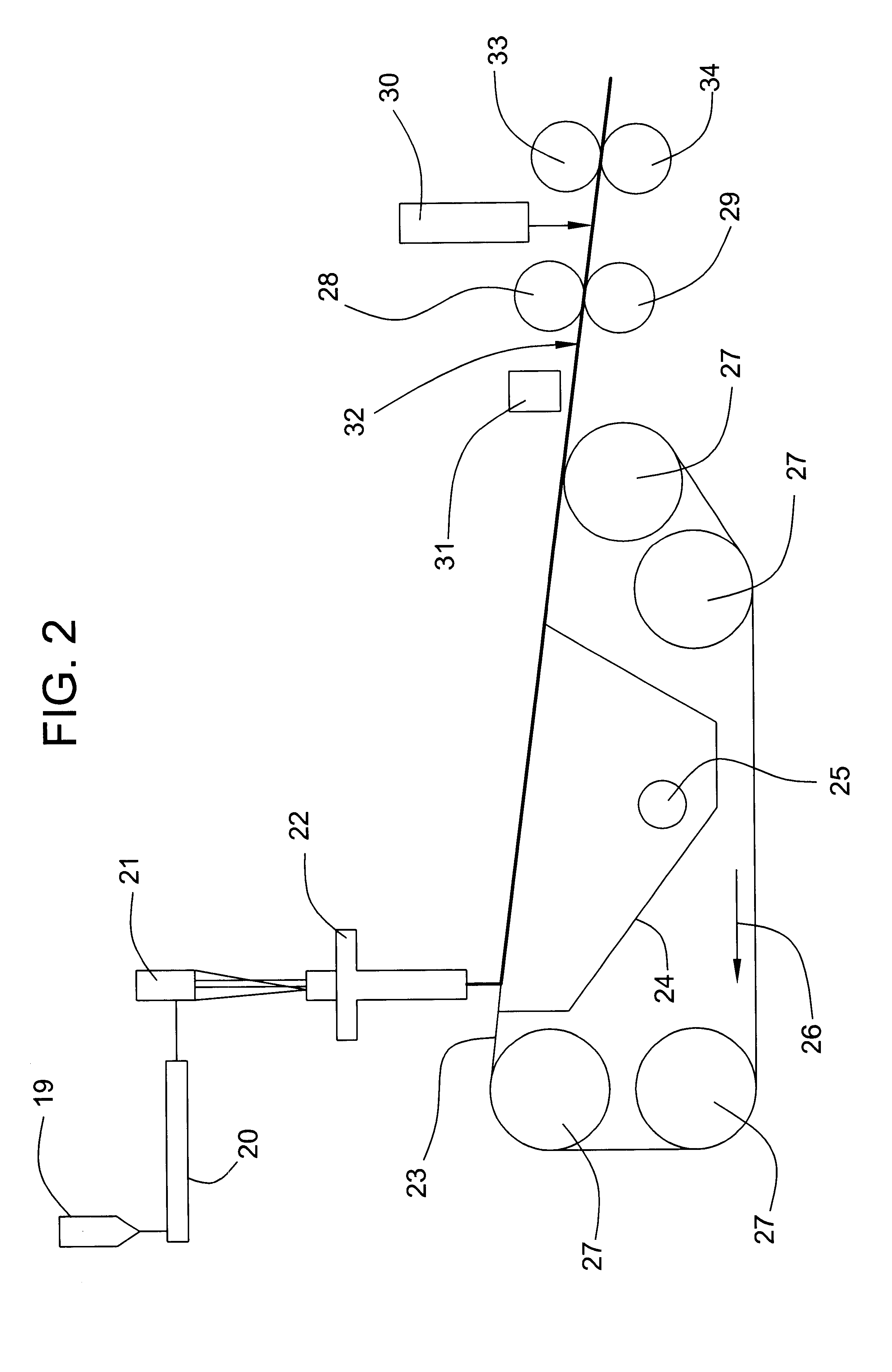 Process for preparing a non-woven fibrous web