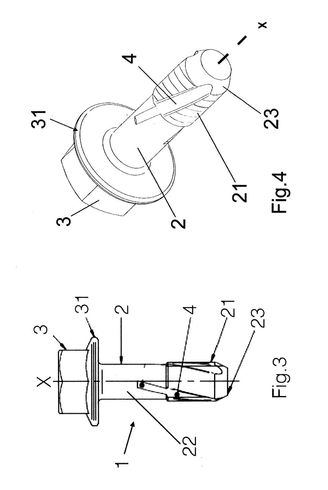 Screw fitting for the passage of fluids, equipment and method for its production