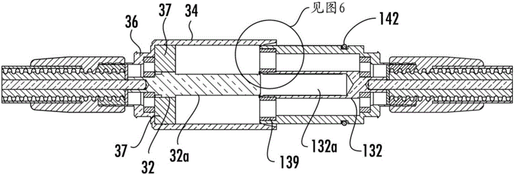 Coaxial cable and connector with capacitive coupling